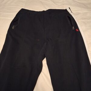 Polo Ralph Lauren Black Joggers with Red Logo